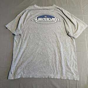 Quiksilver Graphic T-Shirt XL Gray Boardriding Development Surf Logo